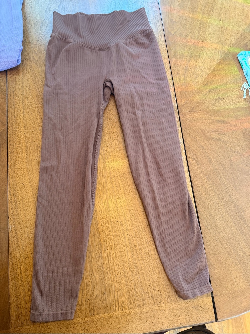 Victoria Secret Ribbed Brown Leggings